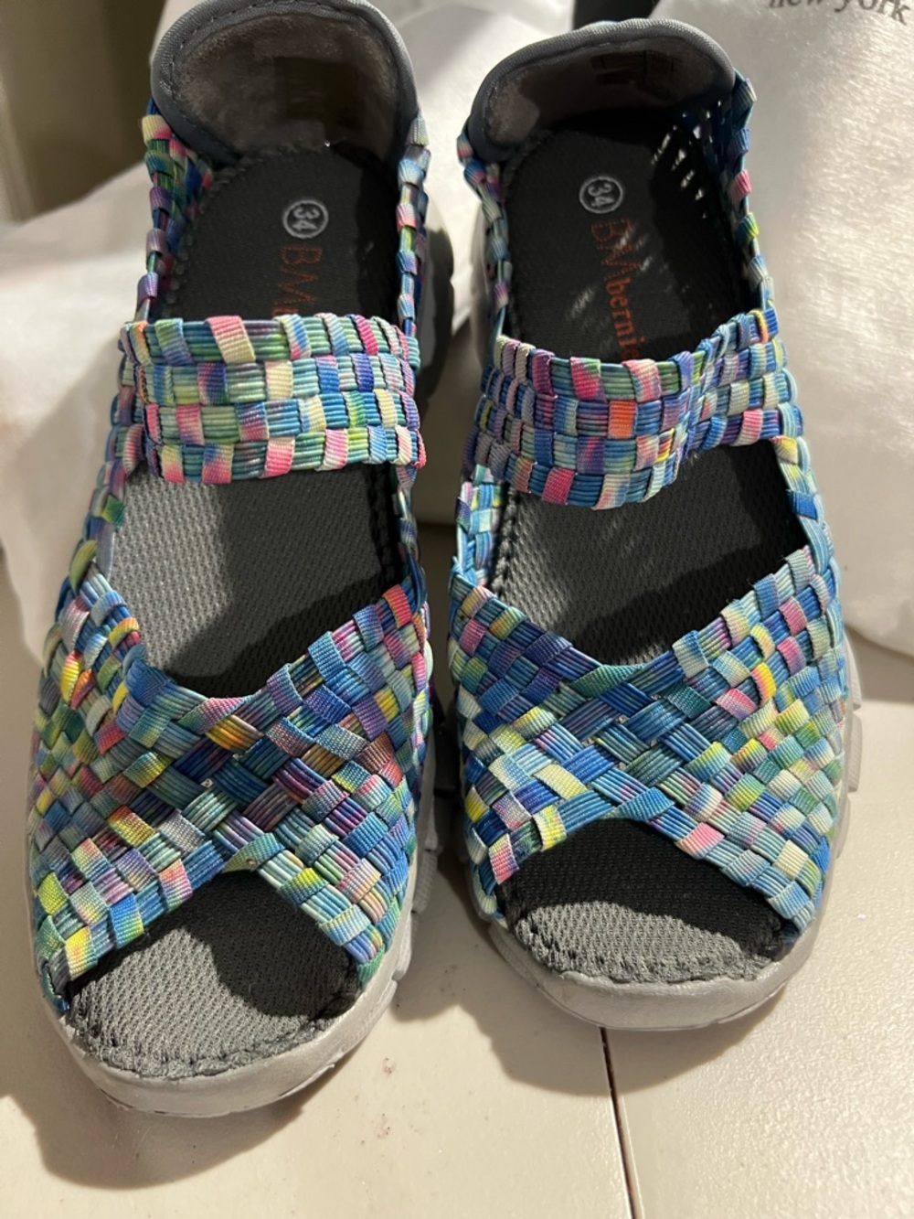 bernie mev. Kids Woven Slip-On Loafers